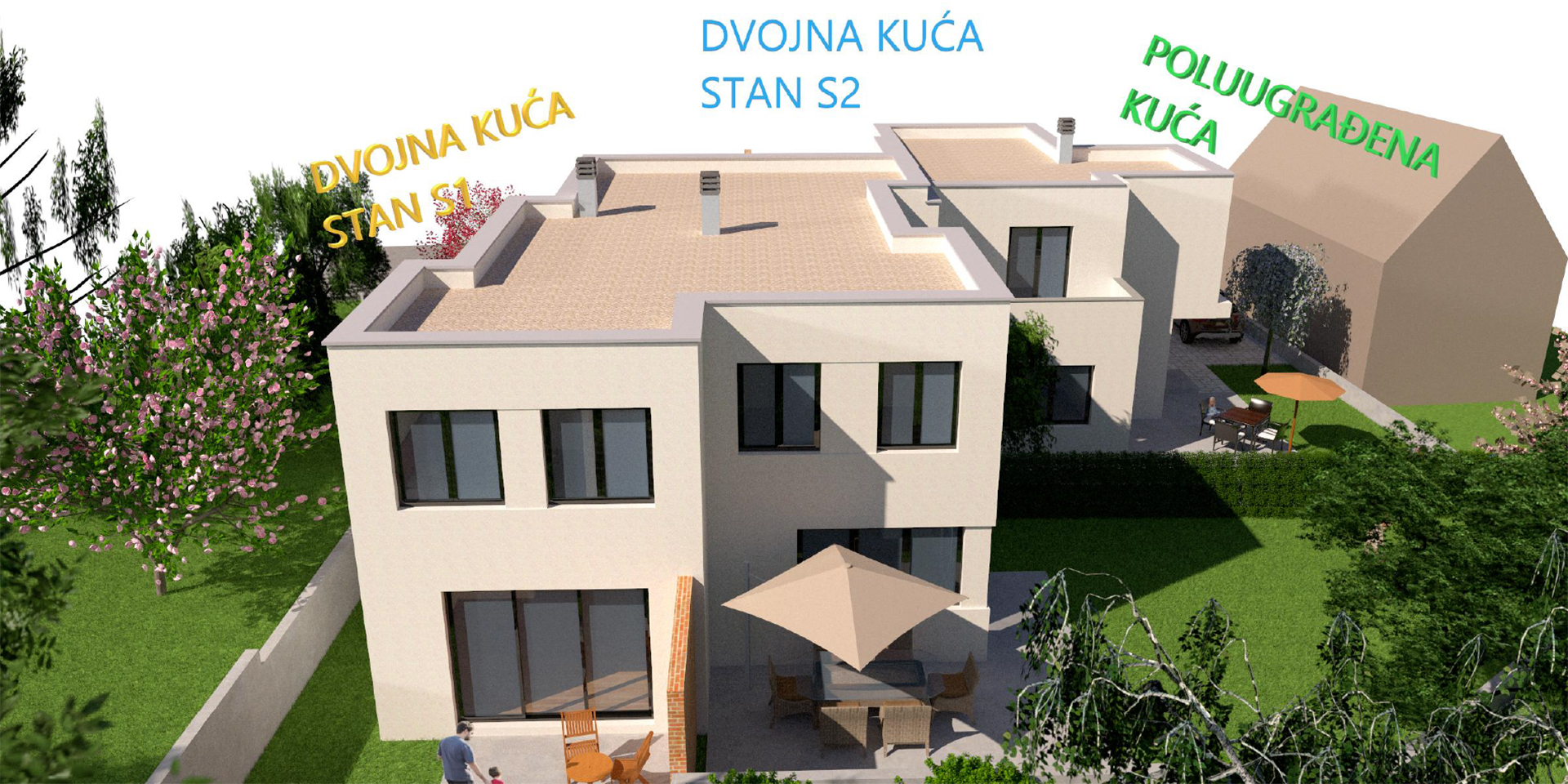 Gračani - Luksuzne urbane kuće i stanovi